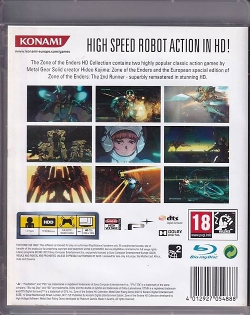 Zone of the Enders HD Collection - PS3 (B Grade) (Genbrug)